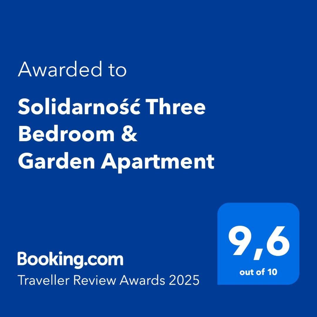 Solidarnosc Three Bedrooms & Garden Apartment Danzica Esterno foto